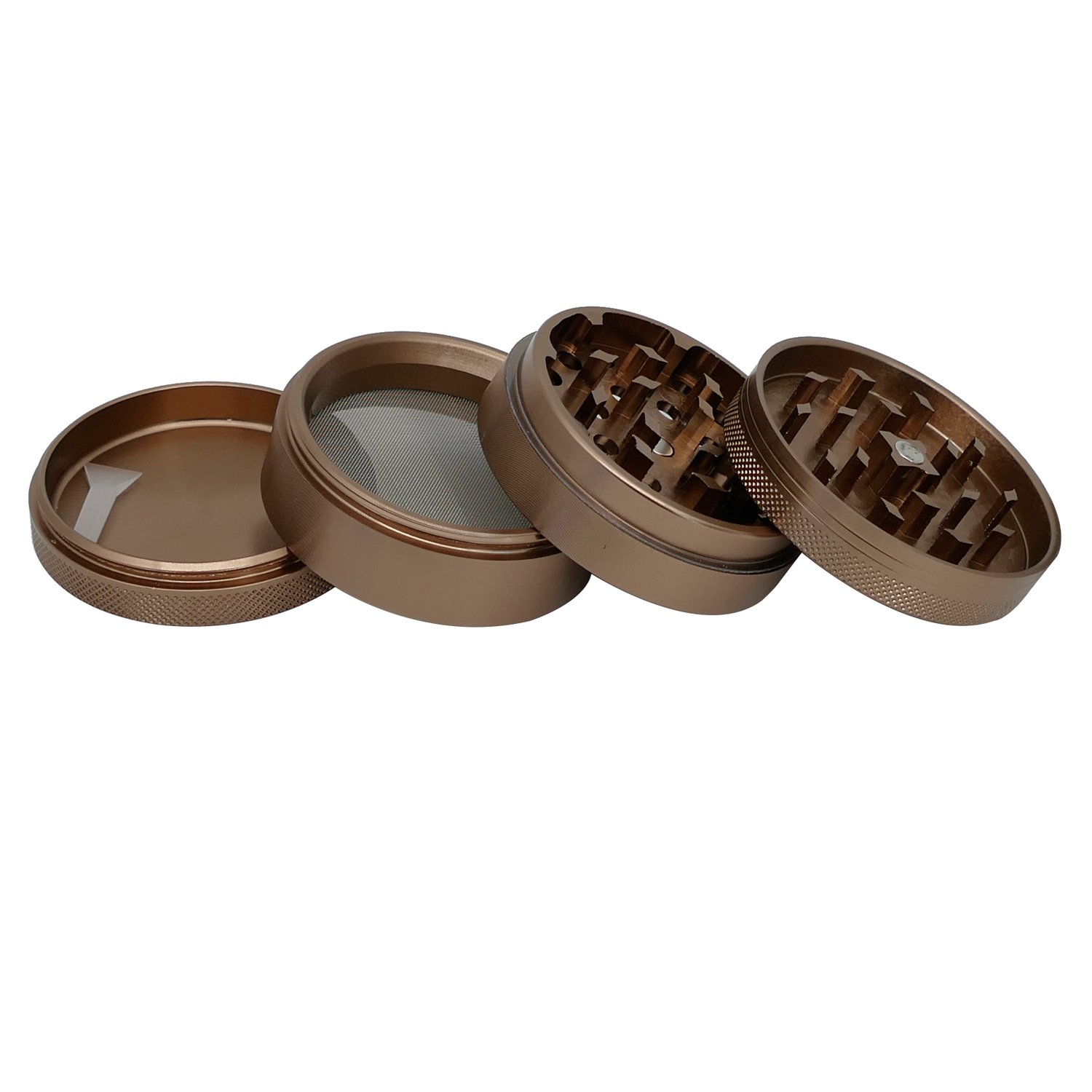 JC8315 Wholesale Aluminum Grinder 63mm 4parts Classic Grinder Aviation Aluminum Grinder Can Customize Customer logo