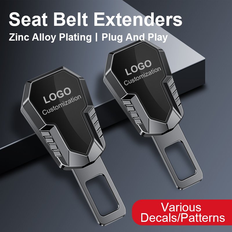 Support Customization All Car Logo Car Seat Belt Buckles Clip Accessories