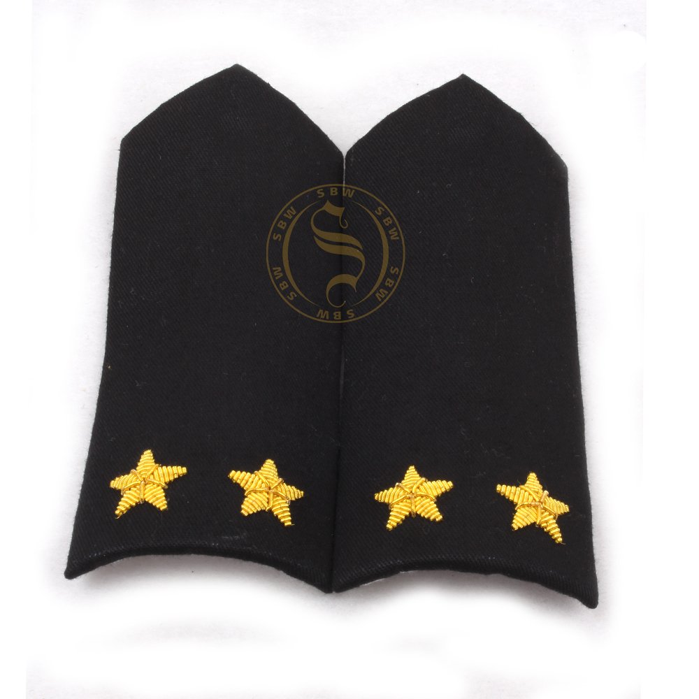 Customized Design Ceremonial Pilot Uniform Accessories Best Quality Shoulder Board Strap Epaulettes Rank Accessory Set
