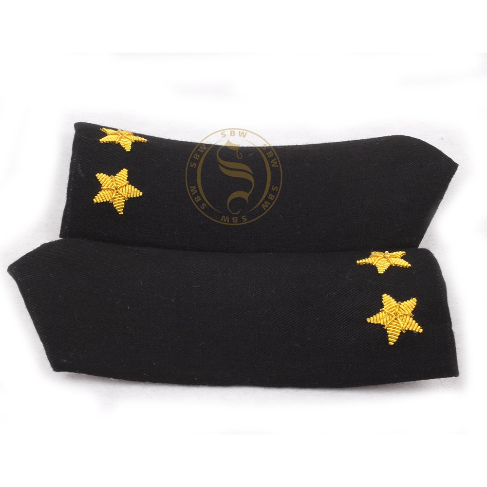 Customized Design Ceremonial Pilot Uniform Accessories Best Quality Shoulder Board Strap Epaulettes Rank Accessory Set