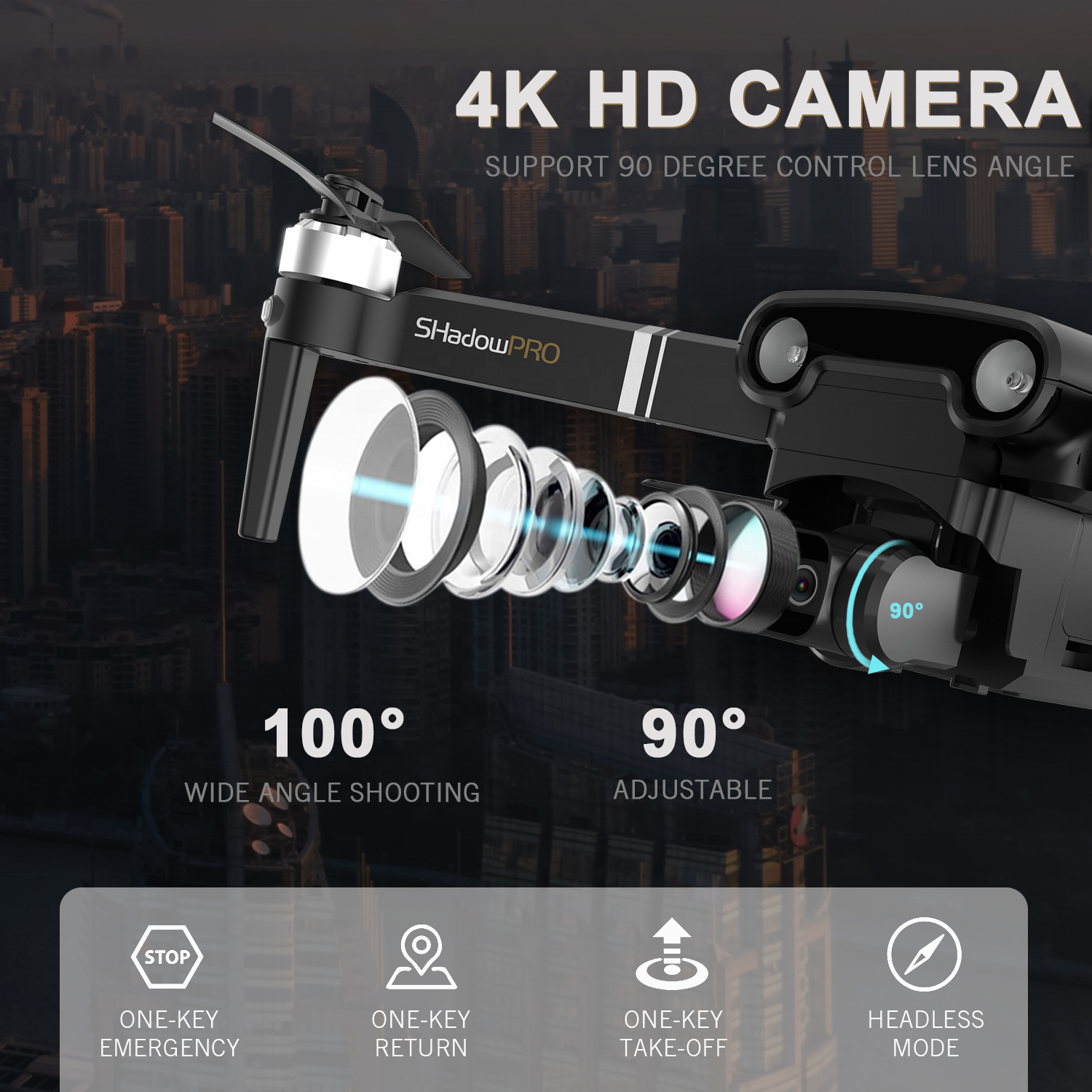 Aviones a Radio Control Drone 4k HD Camera Remote Control Aircraft FPV RC UAV Professional Drone 1080p Camera Drone