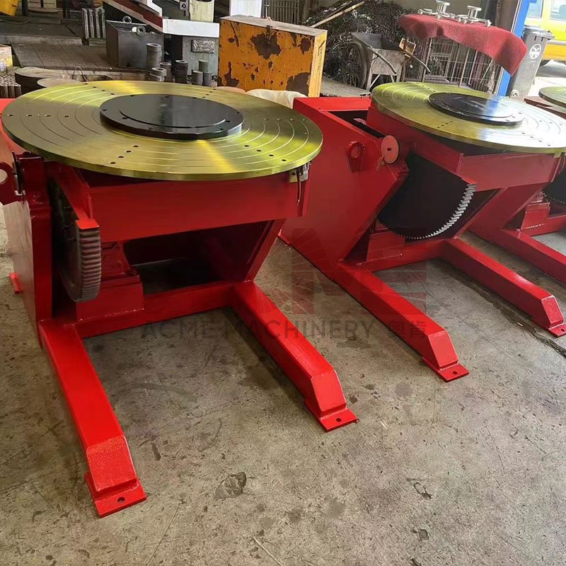 Manufacture 100Kg Welding Positioner Turning Table Adjustable Stand 5 Ton Welding Positioner