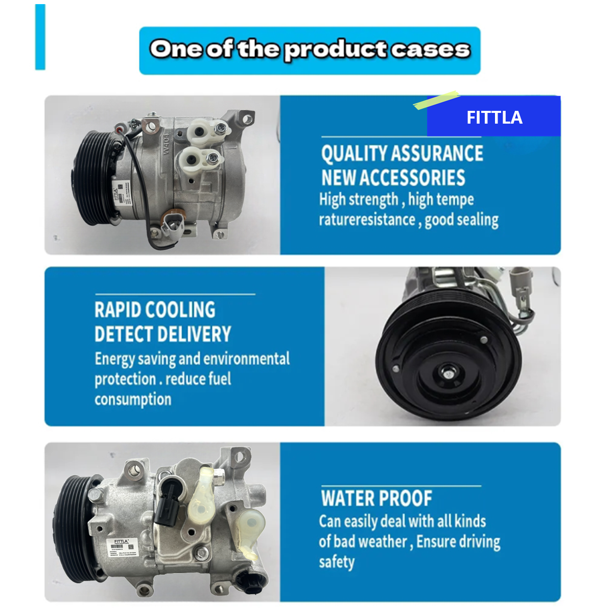 7SAS17C Auto Parts AC Compressor OEM GV6Z19703K YCC410 648518 YCC517 Manufacturer for Lincoln MKC Car air Compressors Chengming