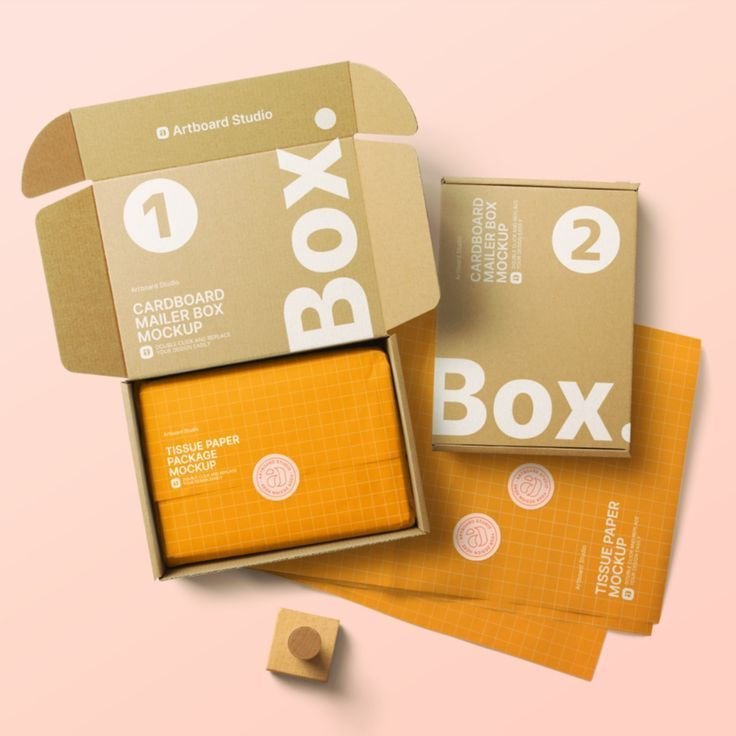 Supplier Private Label Folding Cardboard Mailer Box Custom Eyelash&Cosmetic Corrugated Gift Shipping Packaging Paper Mailing Box