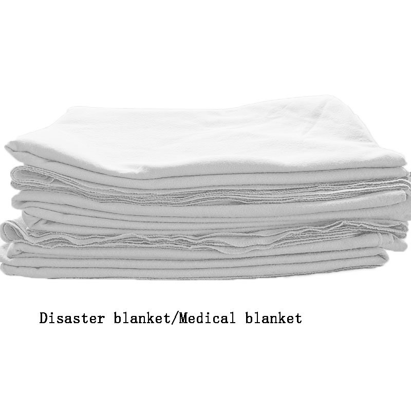 200g 102*204cm 1.3mm Manufacturers Direct Blanket Non-woven Fabric Disposable Polyester Needled First Aid Blanket