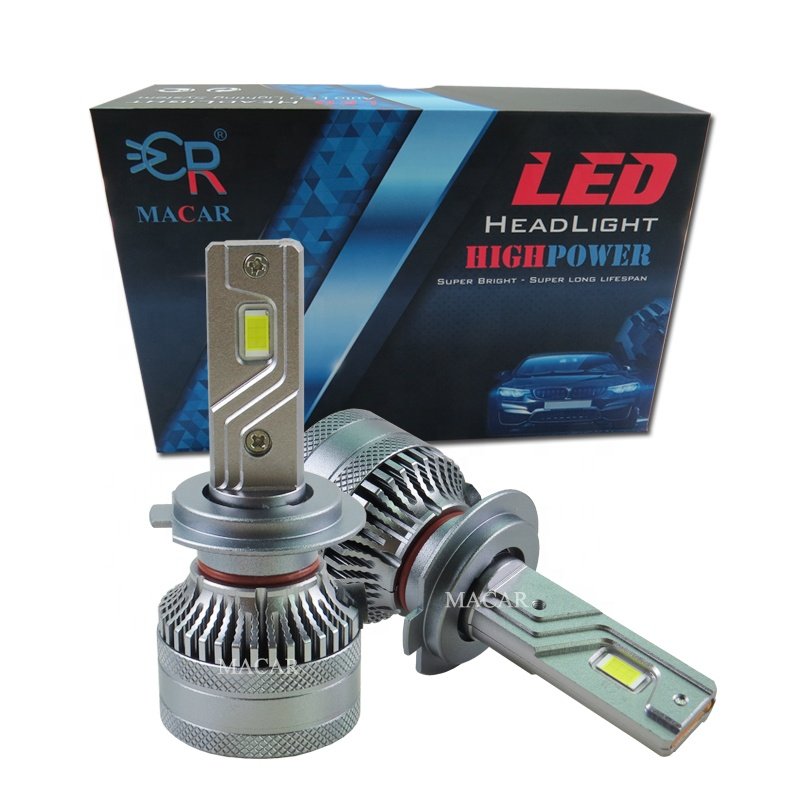 MACAR Factory 120w 25000LM Led Headlight H11 H7 Led 9006 Auto Led H7 Canbus Headlight Canbus Led Bulbs for Car Headlight