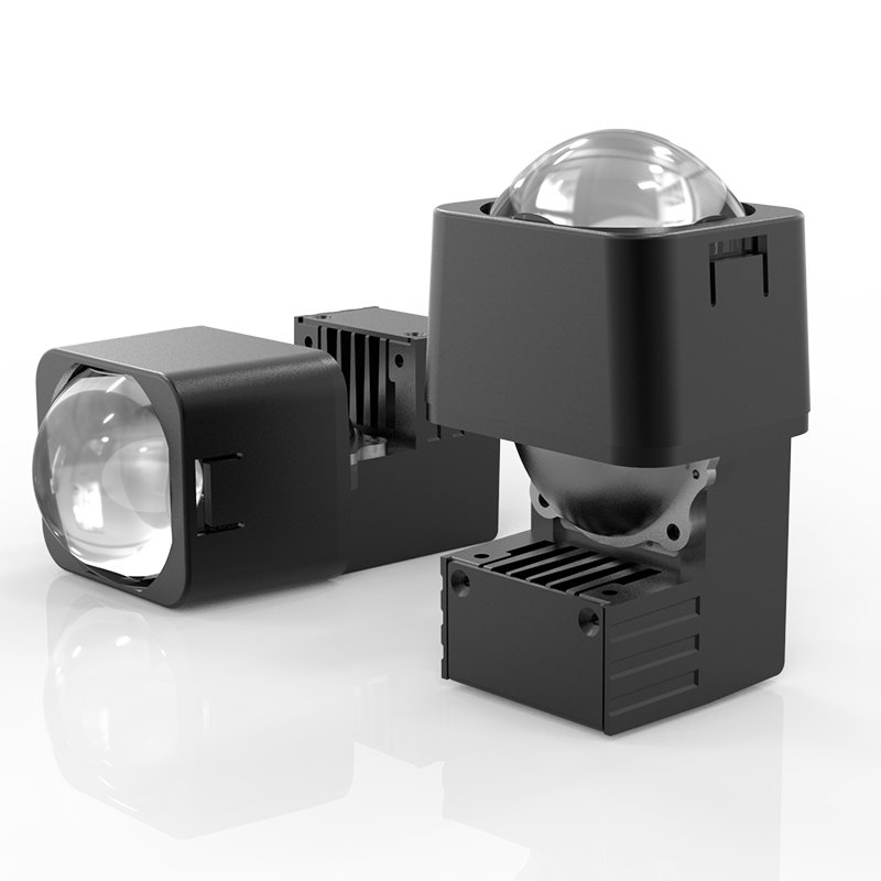 1.5 Inch Mini LED Matrix Car Projector Headlight Biled Lens High Brightness 12V 68W 6000LM 5800K for Car