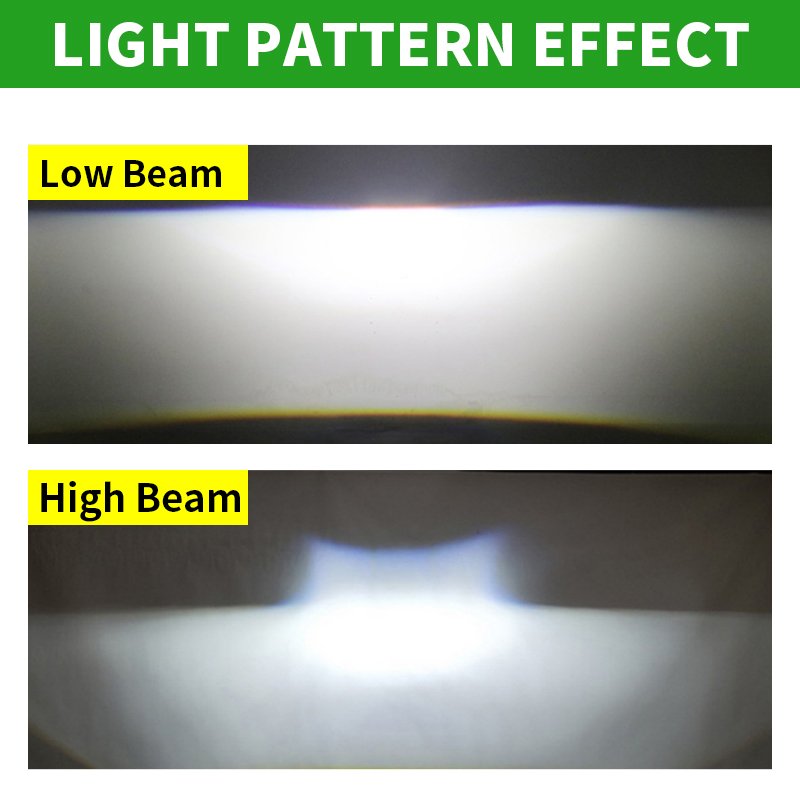 1.5 Inch Mini LED Matrix Car Projector Headlight Biled Lens High Brightness 12V 68W 6000LM 5800K for Car