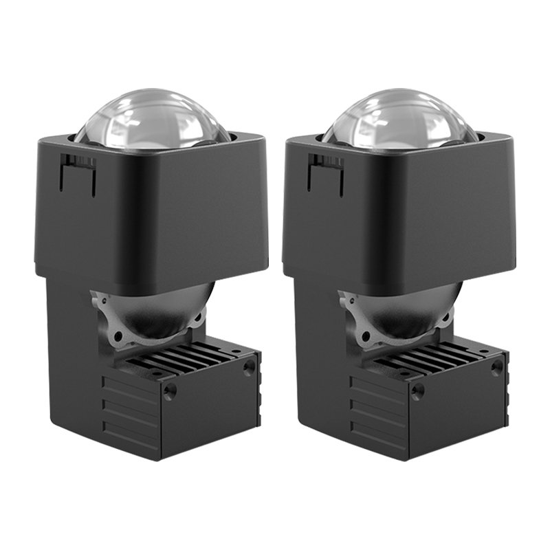 1.5 Inch Mini LED Matrix Car Projector Headlight Biled Lens High Brightness 12V 68W 6000LM 5800K for Car