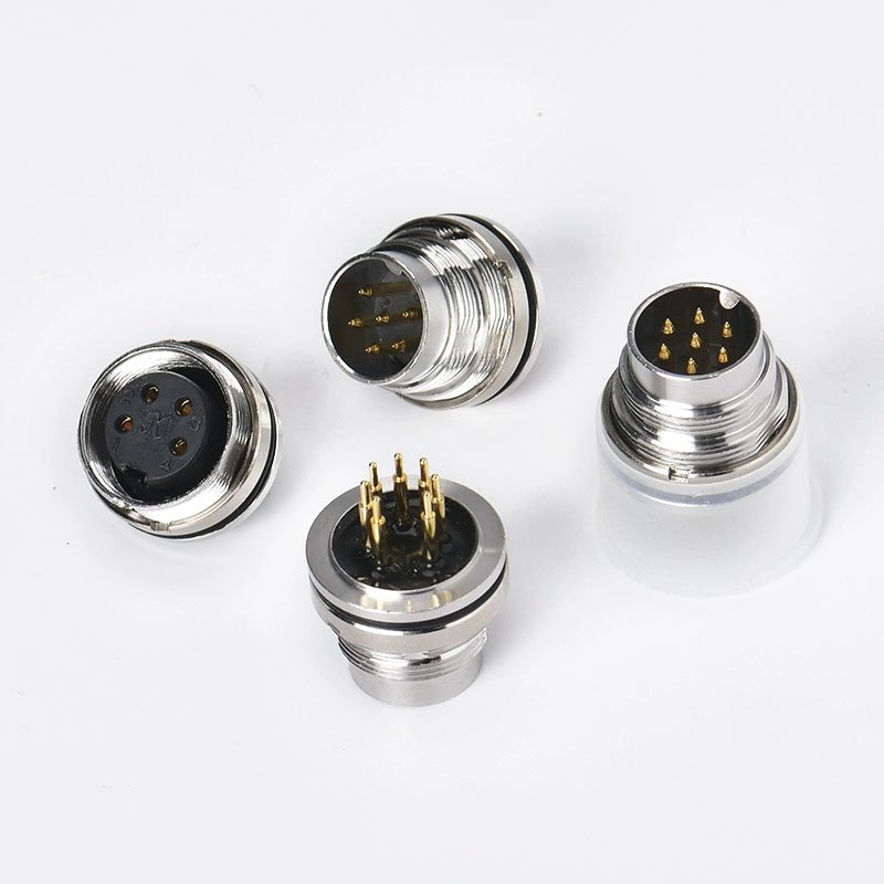 PCB panel M16 Aviation plug Aviation socket Male/female 234567812-19-core metal waterproof connector