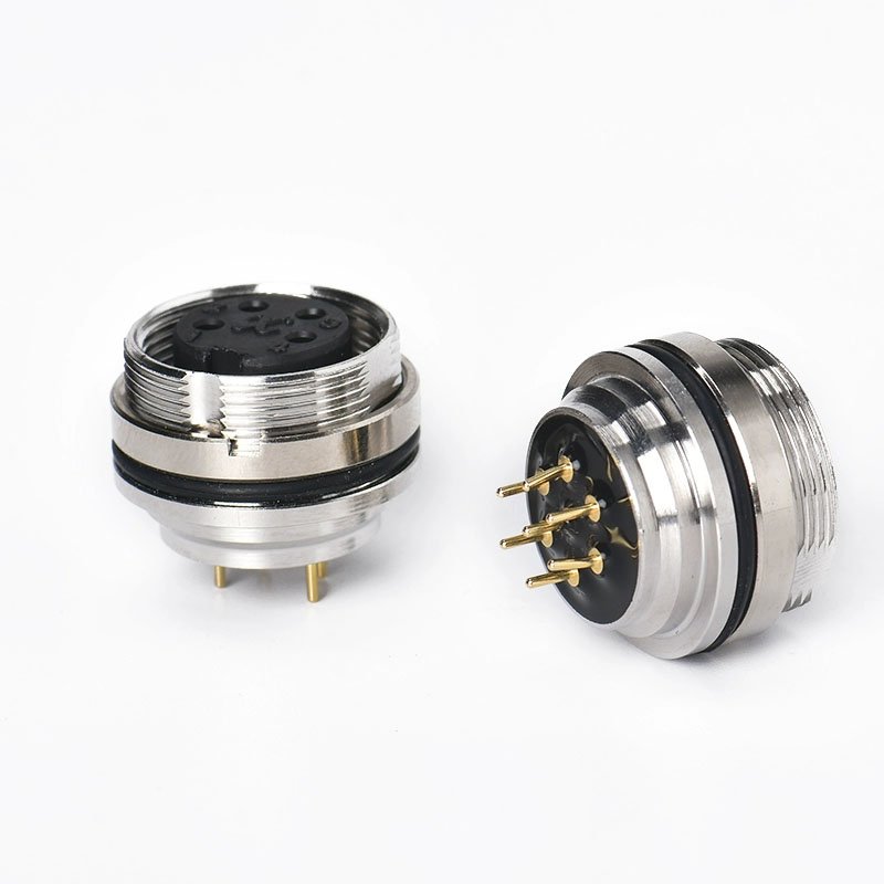 PCB panel M16 Aviation plug Aviation socket Male/female 234567812-19-core metal waterproof connector
