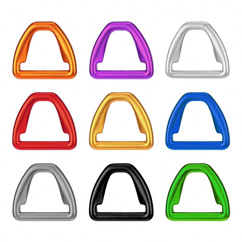 Customized Hardware Accessories D Ring Aviation Aluminium D- Ring Buckles for Pet Harness Pet Collar
