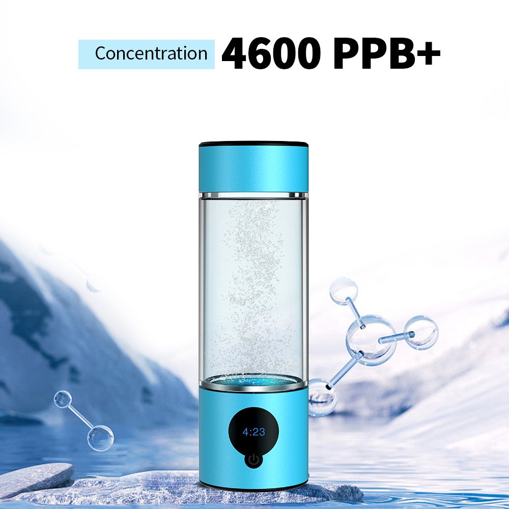 Suyzeko 2025 Portable Hydrogen H2 Generator Water Bottle 3 in 1 with Inhaler SPE PEM Hydrogen Water Bottle 5000ppb Hydrogen Cup