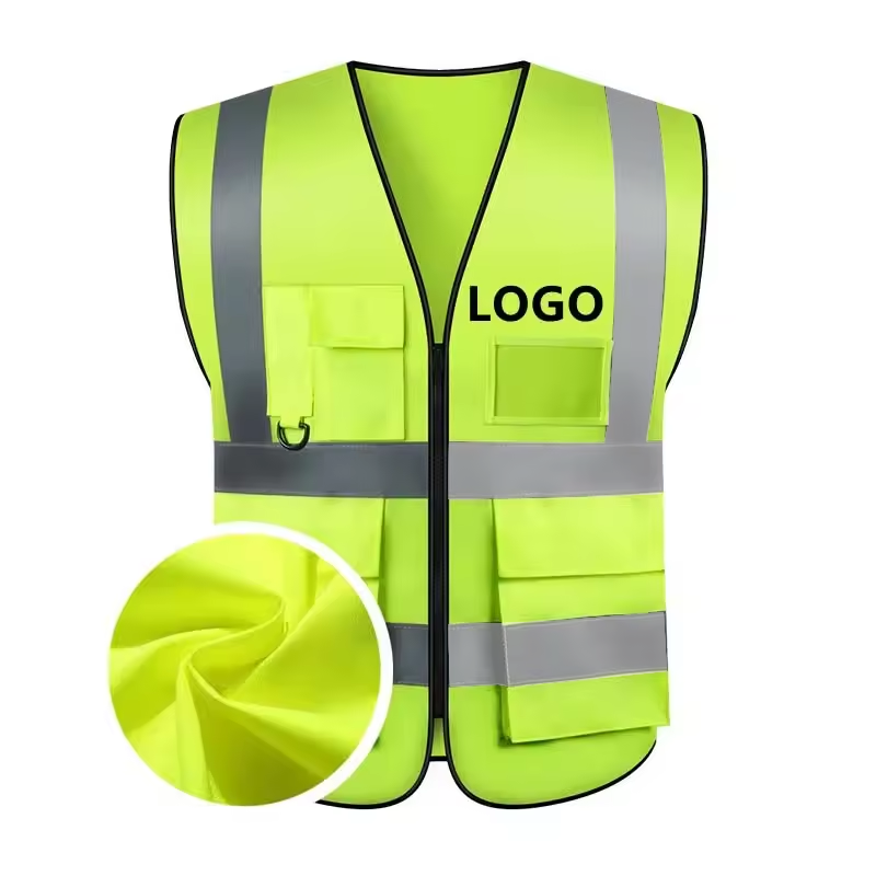 Drill Work Vest Safety Vest Aircraft Engineer Custom Safety Yellow Vest