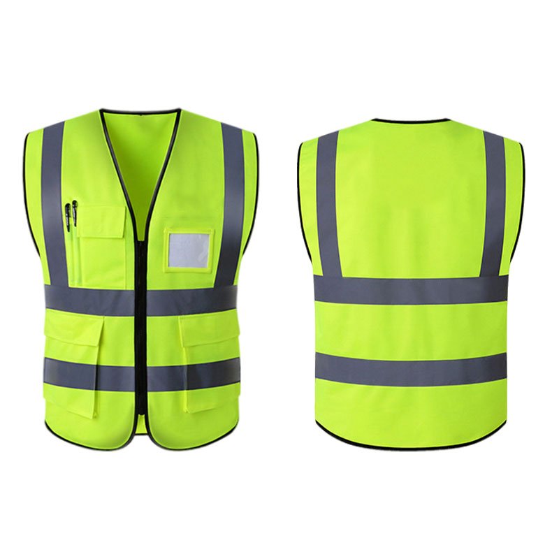 Drill Work Vest Safety Vest Aircraft Engineer Custom Safety Yellow Vest