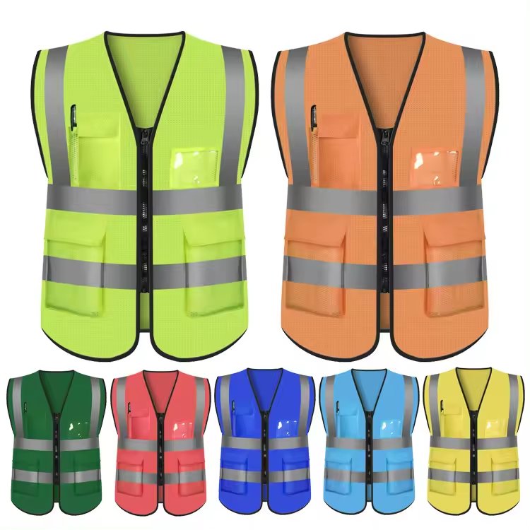 Drill Work Vest Safety Vest Aircraft Engineer Custom Safety Yellow Vest