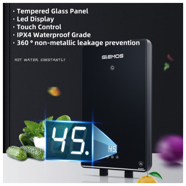 Factory Price Constant Temperature Tankless Electric Hot Water Heater for Rv Car Outdoor Garage Shower Kitchen Bathroom