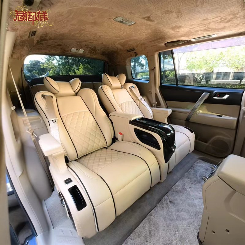 Aviation Seat Land Cruiser Prado Light Luxury Soft Moderate Texture Leather Customized Car Interior Electric Car Seats