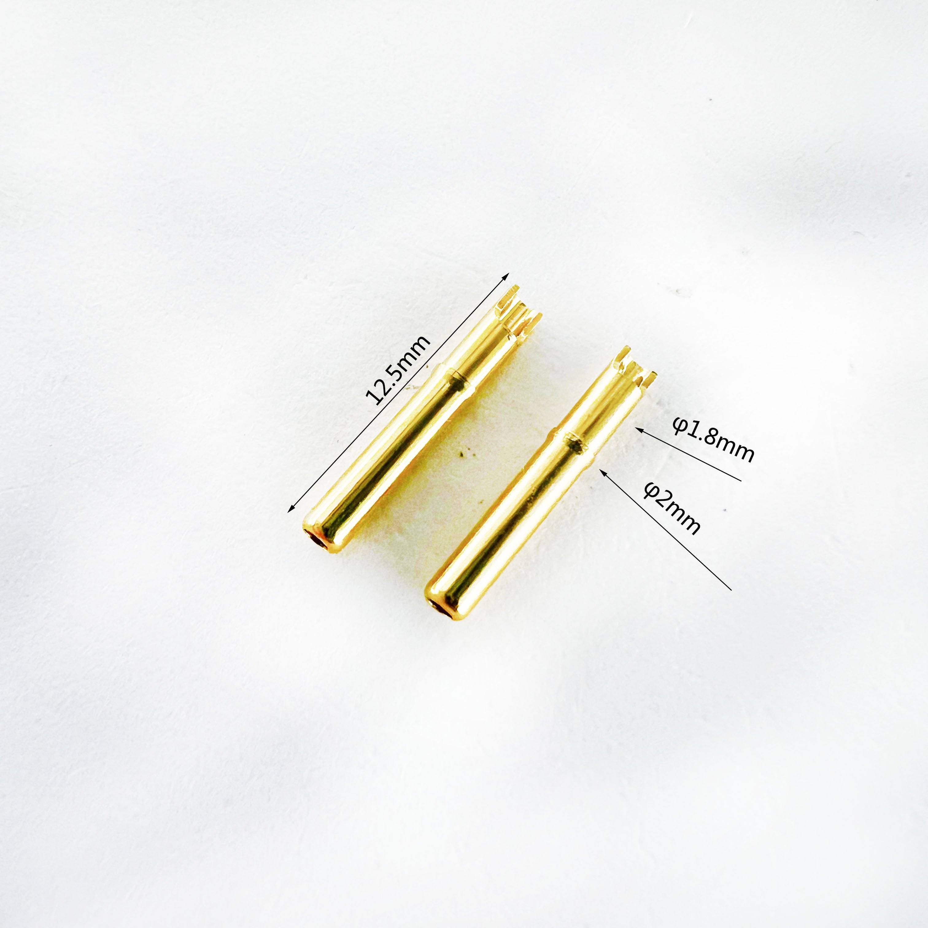 Cnc Milling Service Aviation Connectors Spring Contact Brass Male Female Contact Pin