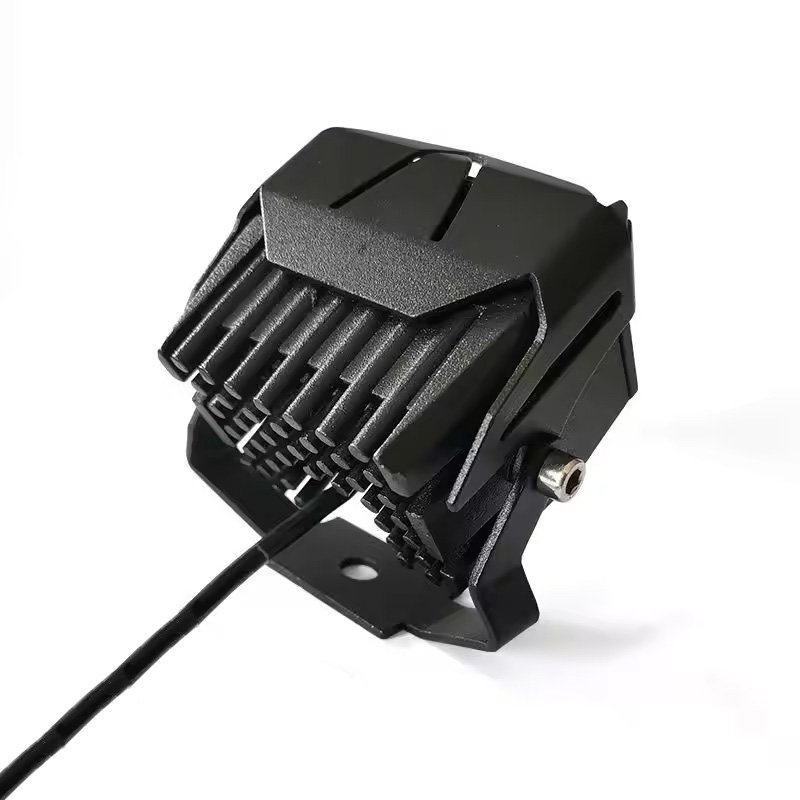 14W LED Motorcycle Headlight Yellow Aviation Aluminum Automotive Parts 12V External Drive Spotlight