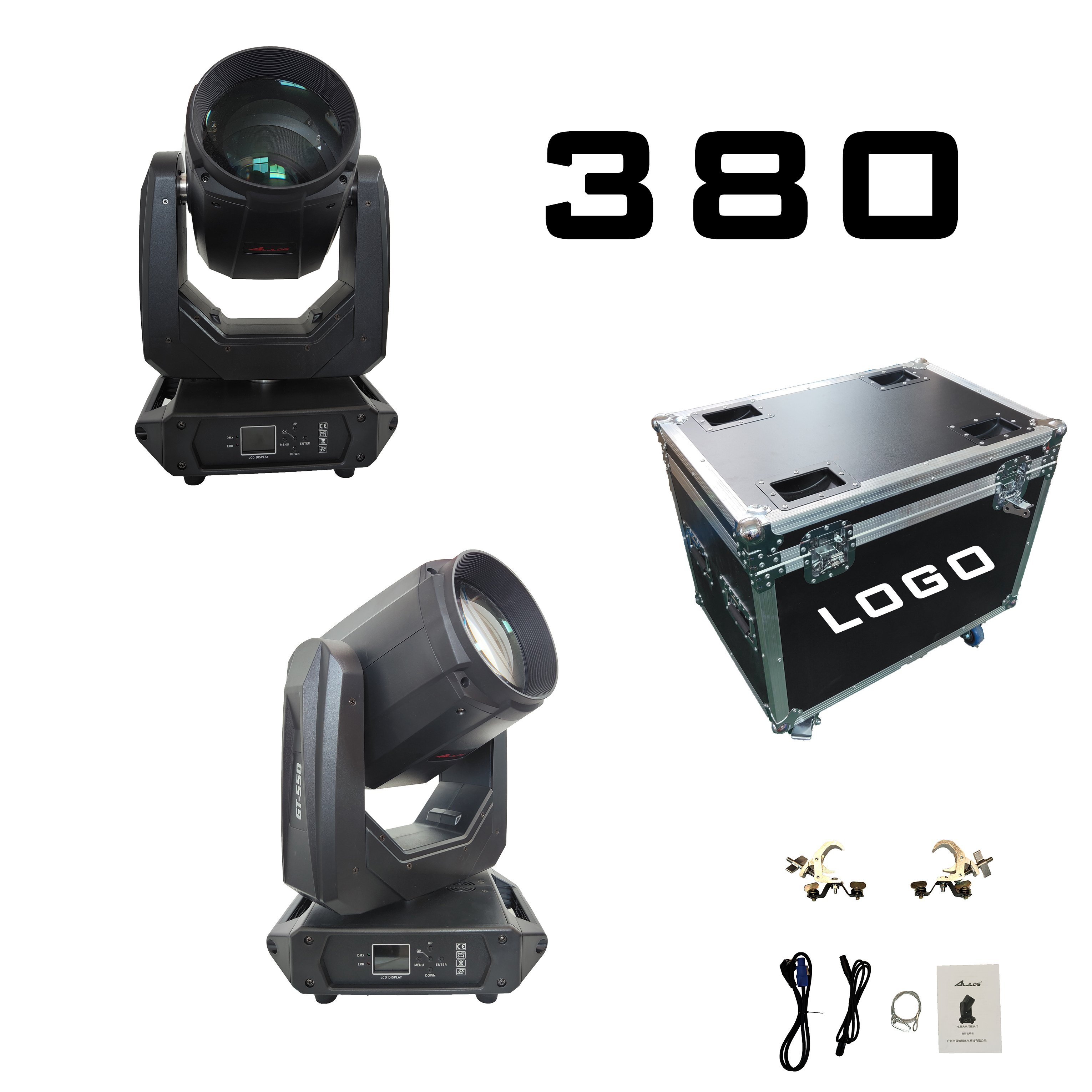 High Quality Stage Light Flight Case Support Customization Equipment Box with Small Compartments for Storing Cable Accessories