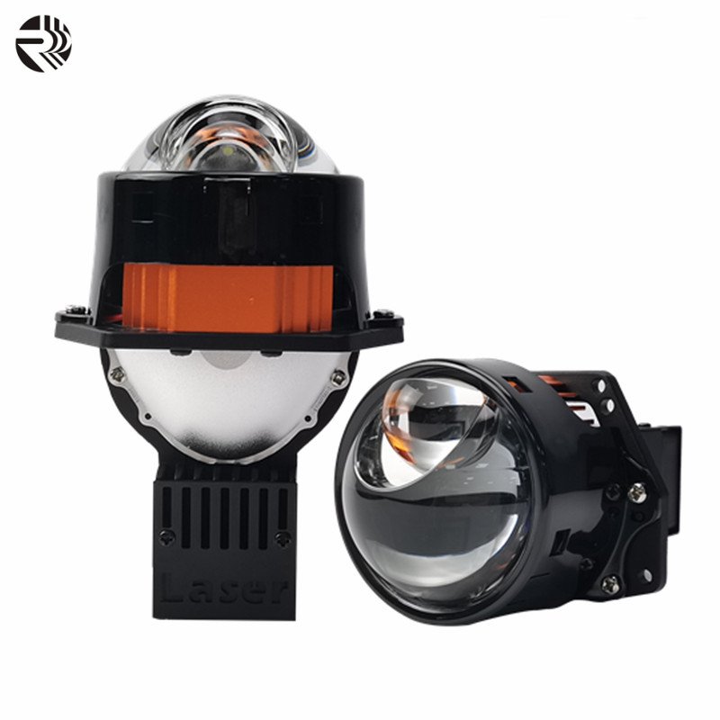 RR 75W Double Reflector Cup 3 Inch Bi Led Laser F1 Pro Led Projector Lens for nissan Patrol Y61 Car Accessories