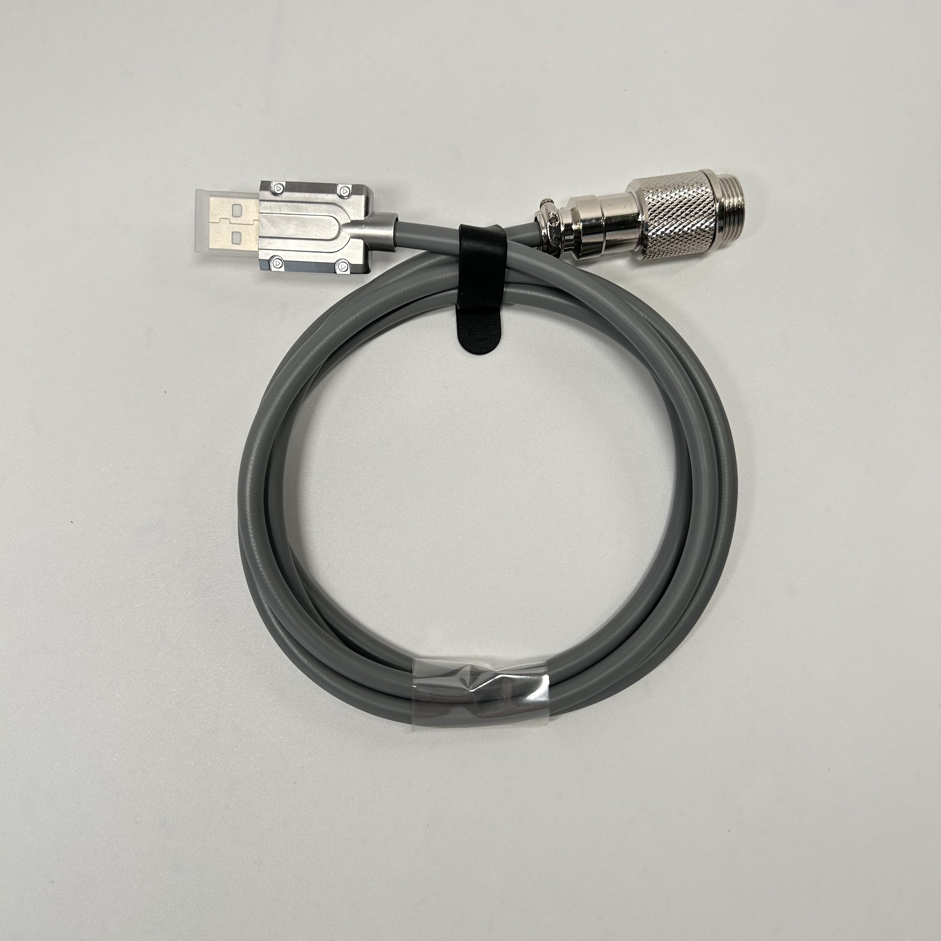 BSUN Durable Custom Customize Gray Type c Spring Spiral Usb Cable Mechanical Keyboard Coiled Cable Keyboard
