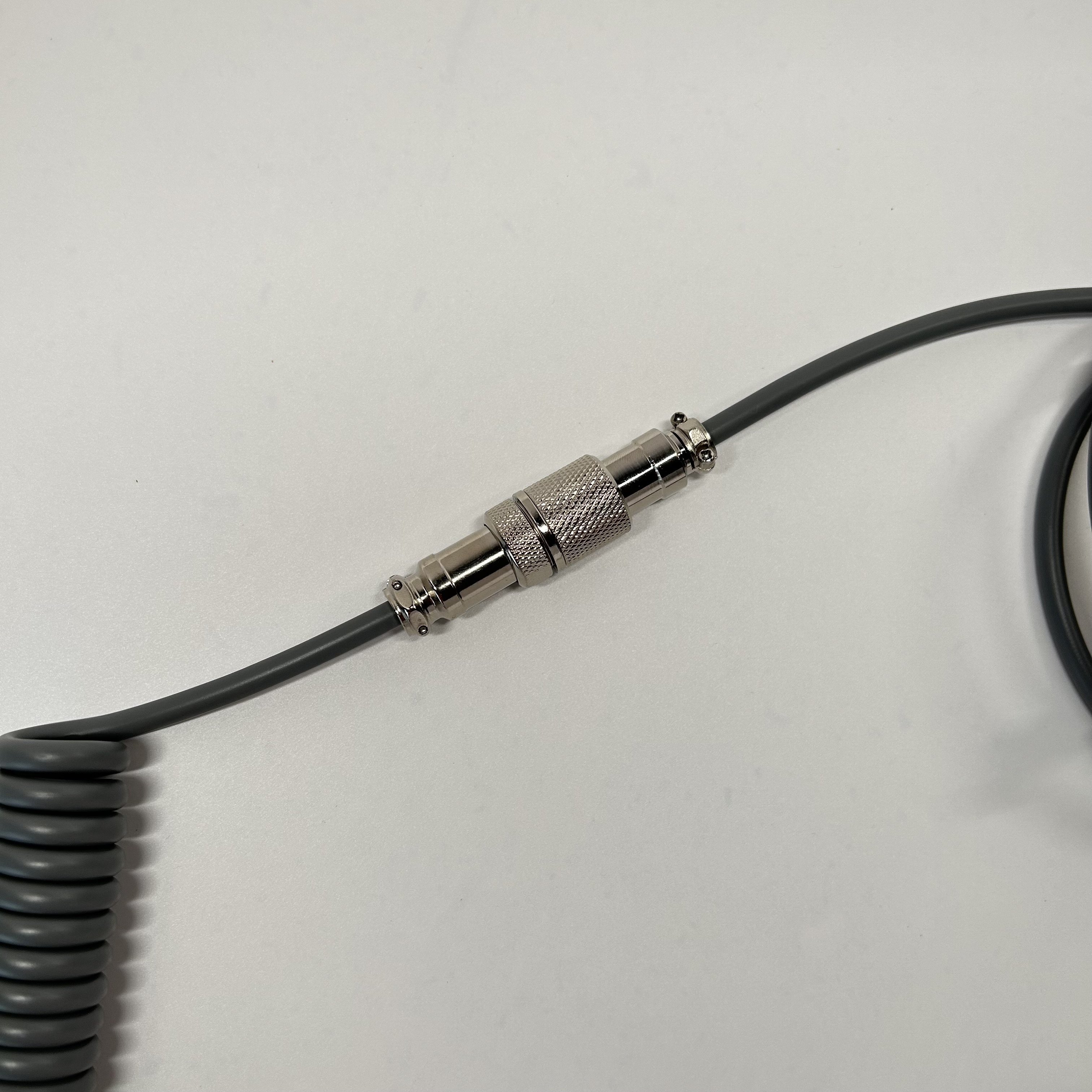 BSUN Durable Custom Customize Gray Type c Spring Spiral Usb Cable Mechanical Keyboard Coiled Cable Keyboard