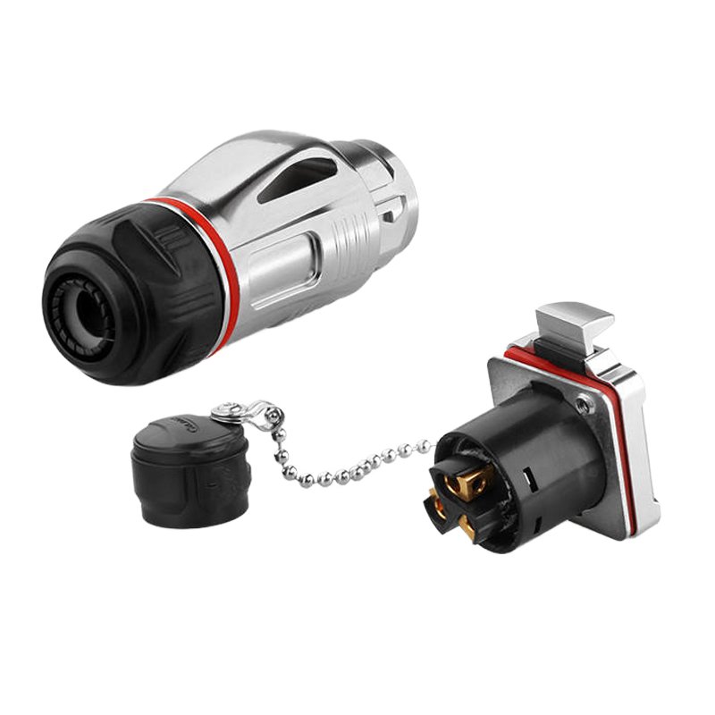 BD24 Series 3pin Metal Aviation Plug Socket Industrial IP67 Waterproof Electrical Cable Push Pull Connector for Power