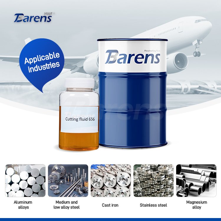 Barens 656 Cutting Fluid Used in Lathe Machine for Aerospace