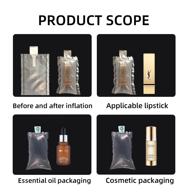 Air-DFLY Factory Direct Sale Logistics Packaging Air Chamber Inflatable Air Cushion Bag for Perfume or Cosmetics Bottle