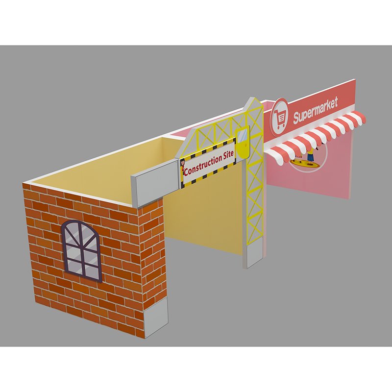 Sweet Themed Castle Kids Sports Aircraft Cabin Model Playground Indoor Play Center Small Indoor Playground