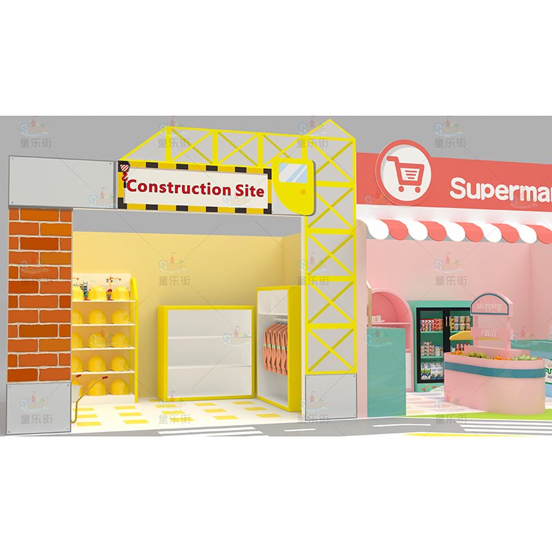 Sweet Themed Castle Kids Sports Aircraft Cabin Model Playground Indoor Play Center Small Indoor Playground