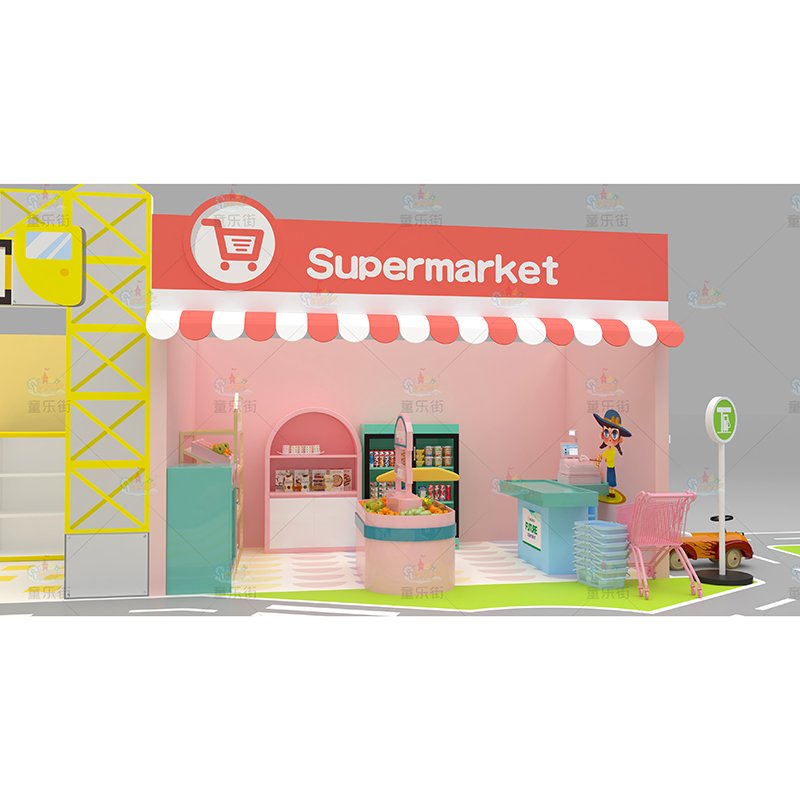 Sweet Themed Castle Kids Sports Aircraft Cabin Model Playground Indoor Play Center Small Indoor Playground
