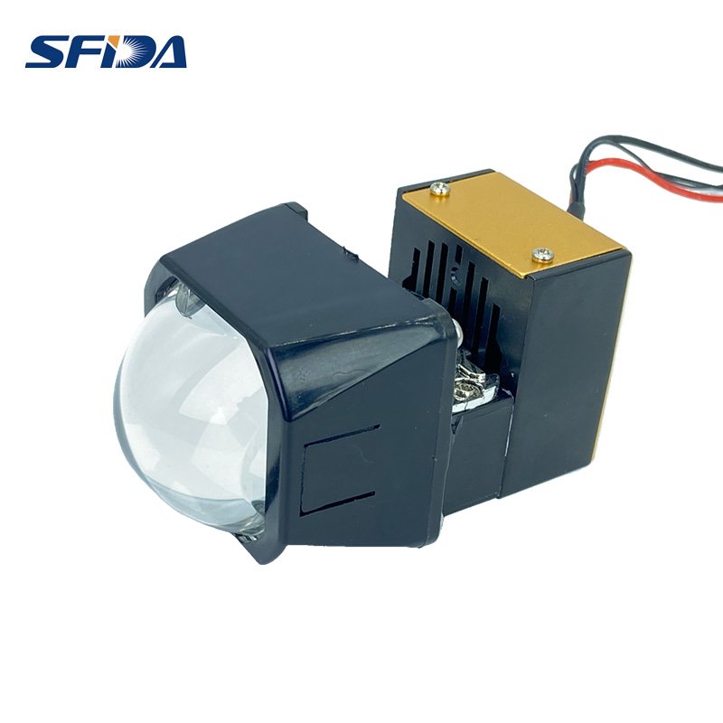 Car Accessories 12V 65W Led Projector Headlight Mini 1.8 Inch Matrix Bi Led Projector Lens