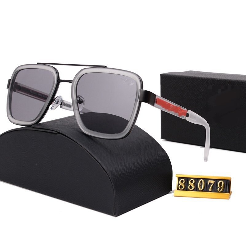 Wholesale Private Label Vintage Square Shades Men's Designer Sunglasses Famous Brands Fashion Luxury Men Sun Glasses With Box