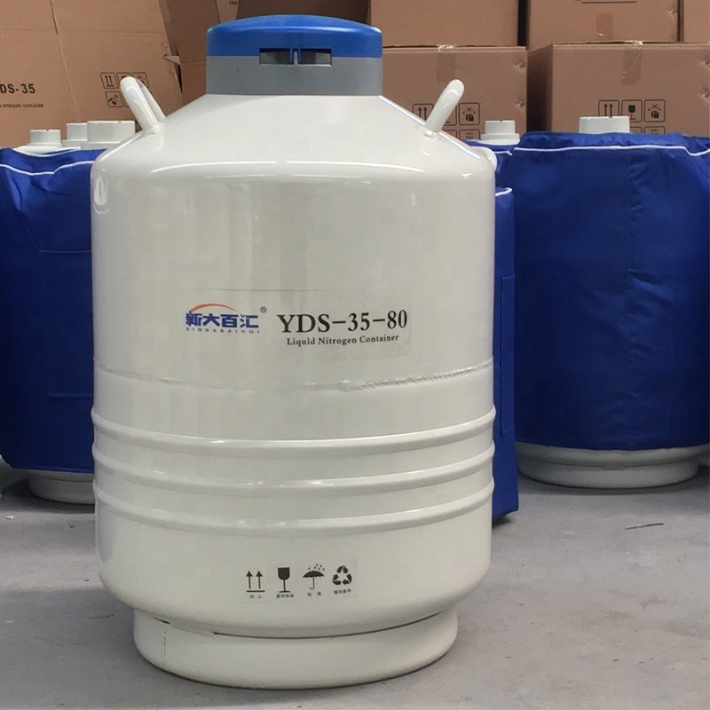Liquid Nitrogen Container YDS-35 80mm Liquid Nitrogen Tanks for Automotive Assembly Lines Liquid Nitrogen to Shrink Screw