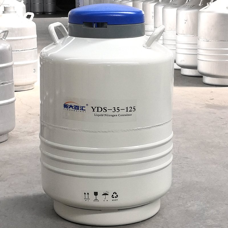 Liquid Nitrogen Container YDS-35 80mm Liquid Nitrogen Tanks for Automotive Assembly Lines Liquid Nitrogen to Shrink Screw