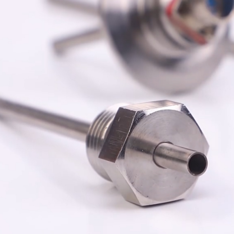 Smart Electronics Custom NTC accessories Aviation plug type PT100 RTD M16 thread temperature sensor probe