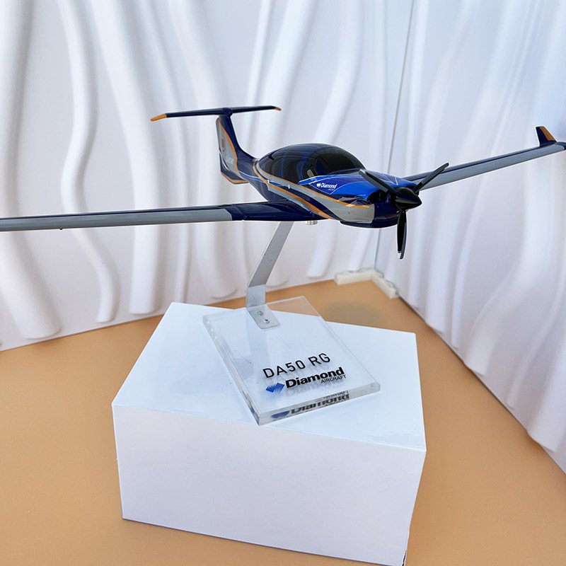 collection 26cm Private Jet DA50RG aircraft model delicate ABS resin airplane model for business gift