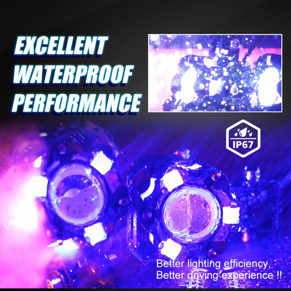 MOTOLED Exploradoras Para Moto Luces Foco Led Azul Amarillo Blanco DRL 60W 10000LM