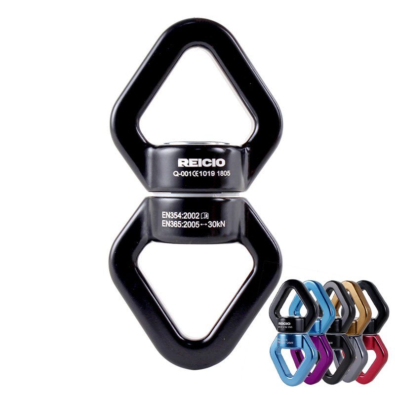 Swing Swivel, Safest Rotational Device Hanging Accessory with Carabiners for Web Tree Swing