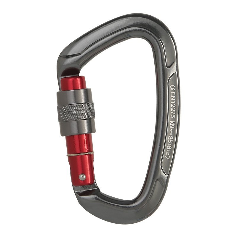Customized Colors & Logo Lightweighted 25KN Heavy Duty Climbing Carabiner Hook Aluminum Bag Parts & Accessories