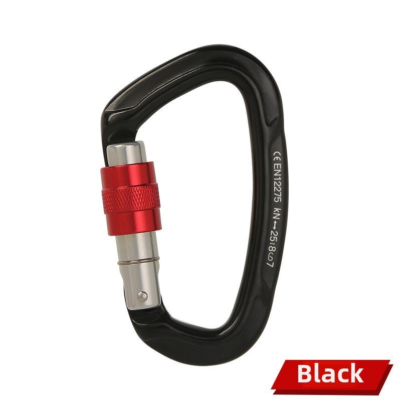 Customized Colors & Logo Lightweighted 25KN Heavy Duty Climbing Carabiner Hook Aluminum Bag Parts & Accessories