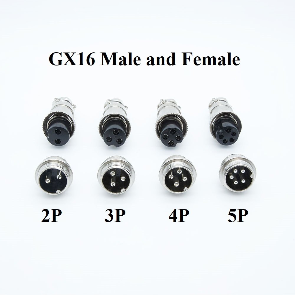 Soulin Gx16 2pin Aviation Connectors 2 3 4 5 6 7 8 9 10 Pin Circular Wire Cable Detachable Plug Male Female Aviat Connector