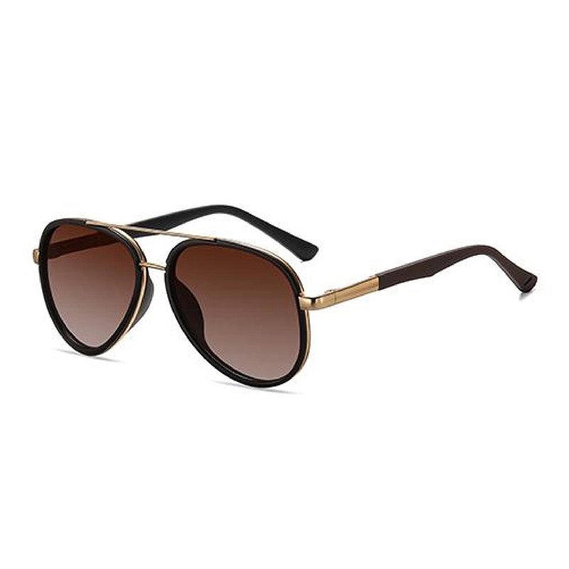 New Arrival Fashion Style Retro Vintage Man Aviation Sunglasses Square Zinc Alloy Frame Men's Sunglasses