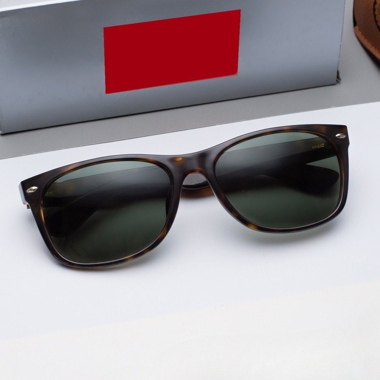 Acetate Frame Top Grade RB Sunglasses With Anti-scratch Glass Lens Brand Style Designer Unisex Square 2132 Sunglasses