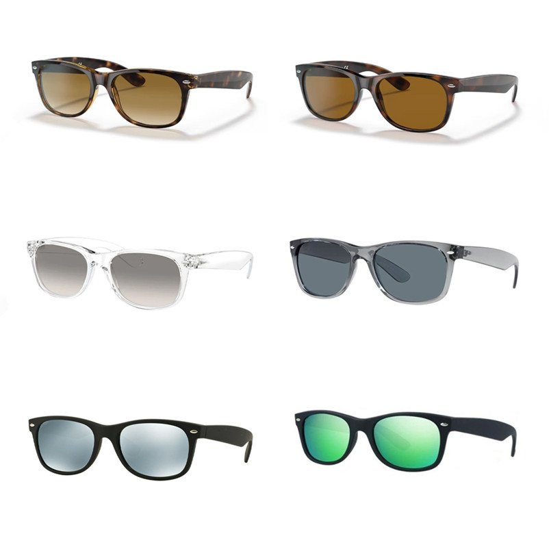 Acetate Frame Top Grade RB Sunglasses With Anti-scratch Glass Lens Brand Style Designer Unisex Square 2132 Sunglasses