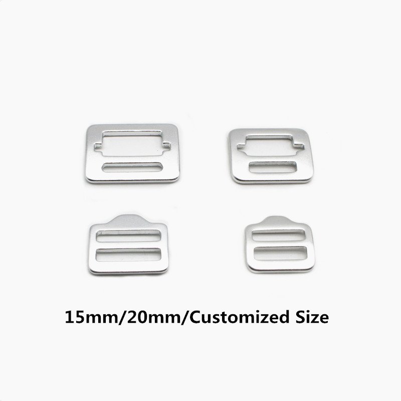 Custom Size Aviation Aluminum Handbag Hardware Strap Metal Tri Glide Slider Ring Adjuster Tri-glide Buckle for Bag Strap