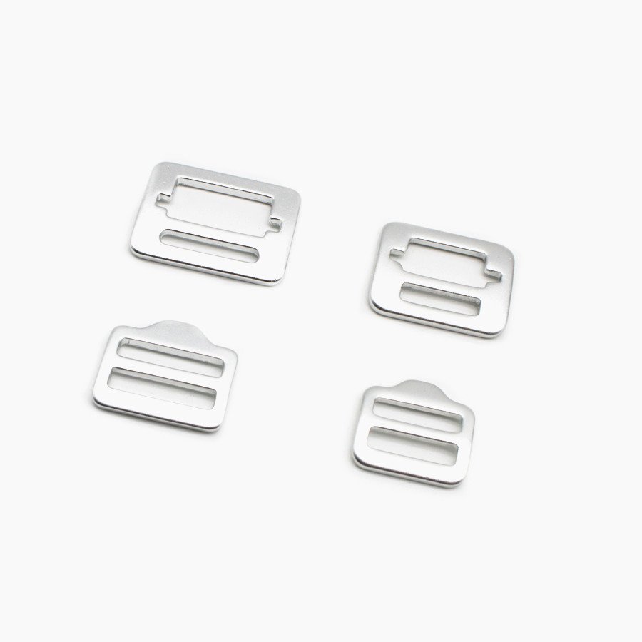 Custom Size Aviation Aluminum Handbag Hardware Strap Metal Tri Glide Slider Ring Adjuster Tri-glide Buckle for Bag Strap